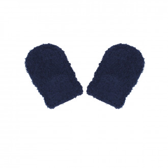 Бебешки пухени ръкавички в тъмносиньо