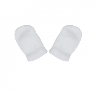 Бебешки ръкавички от плетиво в екрю