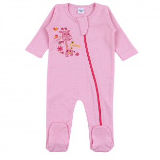 Бебешки ромпър с цип "Good day"