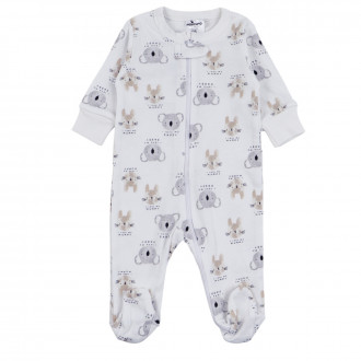 Бебешки ромпър с цип "I love"