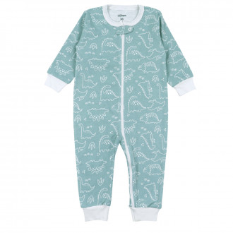 Бебешки ромпър с открити крачета и цип "Little boy"