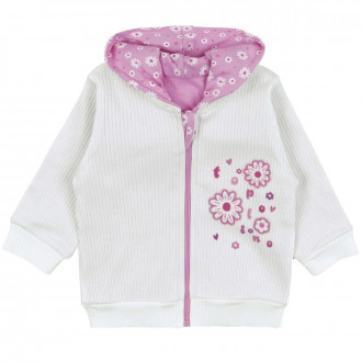 Бебешки плътен суичер за момичета ''Flowers''