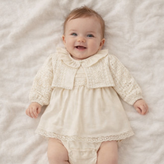 Бебешко боди-рокля с болеро