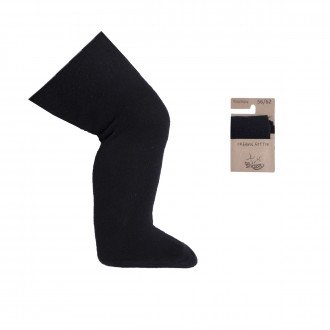 Бебешки чорапогащник от органичен памук в черно