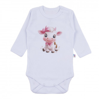 Бебешко памучно боди "Cow"