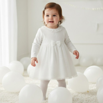 Плюшена бебешка рокля ''little angel''