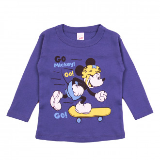 Детска блуза с анимационен герой "Go go" в синьо 1
