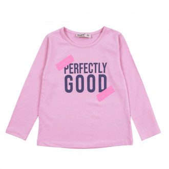Детска блуза за момичета "Every time" в розово 1