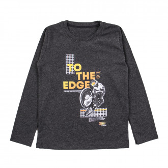 Детска блуза за момчета "The edge" в графит 1