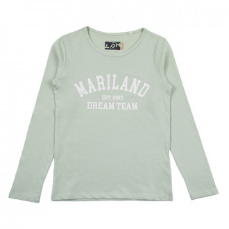 Детска памучна блуза "Mariland" в зелено 1