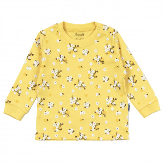 Бебешка памучна блуза  във флорален десен 1