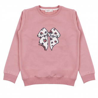 Детска плътна блуза ''Gorgeous'' в опушено розово