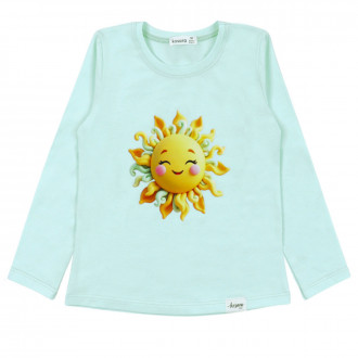 Детска блуза ''Sun kiss'' в светла мента 1