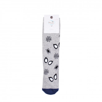 Детски 3/4 термочорапи "Паячета" в сив меланж