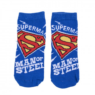 Детски къси чорапи със супер герой в синьо