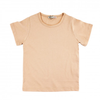 Детска тениска за момчета в бежово