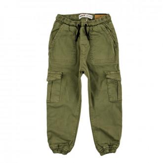 Детски джогинг панталон в зелено  1
