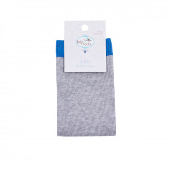 Детски чорапи в сиво и синьо