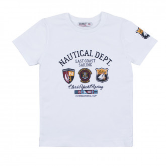 Детска лятна тениска "Nautical dept" 1