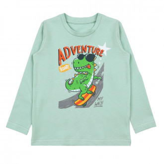 Детска блуза "Adventure" в млечна мента 1