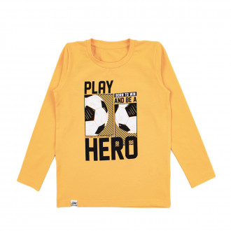 Детска блуза "Hero" в цвят горчица 1