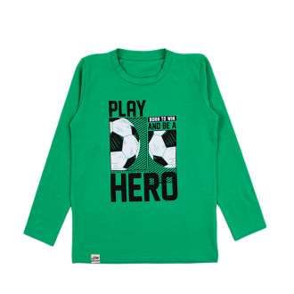 Детска блуза "Hero" в зелено 1