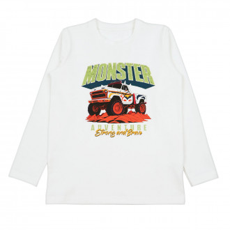 Детска блуза "Monster" в екрю 1