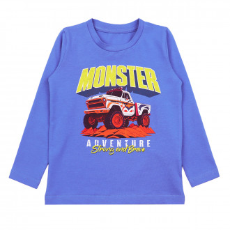 Детска блуза "Monster" в синьо 1