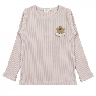 Детска блуза от рипс с 3D цвете