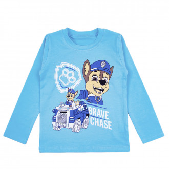 Детска блуза с анимационен герой в синьо 1