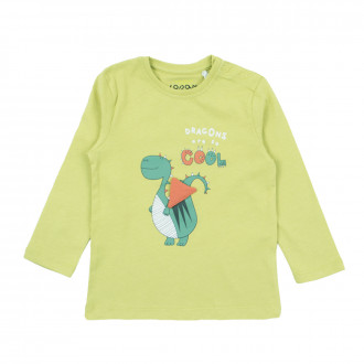 Детска блуза с драконче в зелено 1