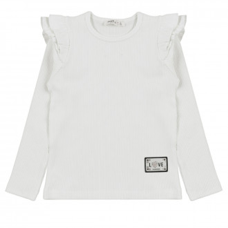 Детска блуза с къдрички "Love"