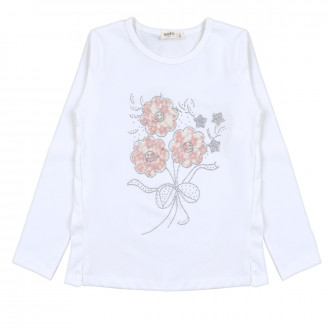 Детска блуза с пайети и камъчета