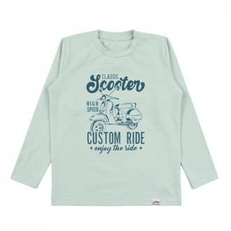 Детска блуза "Scooter" в цвят млечна мента 1