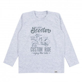 Детска блуза "Scooter" в сив меланж 1