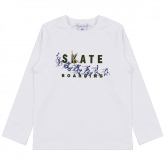 Детска блуза "Skate" в екрю