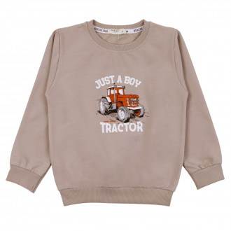 Детска блуза "Tractor" в бежово 1