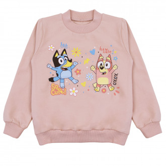 Детска ватирана блуза ''Hey'' в опушено розово