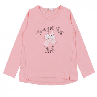 Детска блуза "You got" в розово