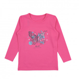 Детска блуза за момичета в розово 1
