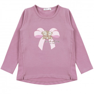 Детска блуза ''Soft hugs'' в пепел от рози
