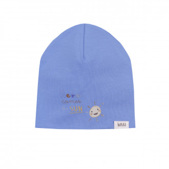Детска двупластова шапка "Sun" в синьо
