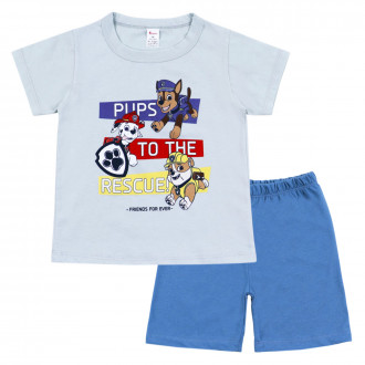 Детска лятна пижама "Friends forever" в бледосиньо