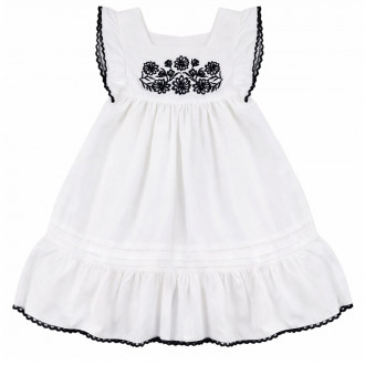 Детска лятна рокля с бродерия