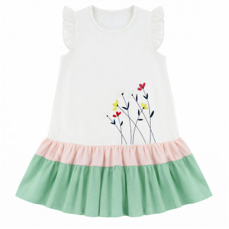 Детска лятна рокля "Свежест" в екрю