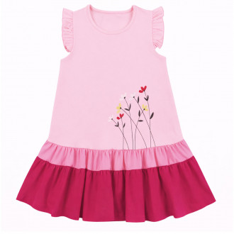 Детска лятна рокля "Свежест" в розово