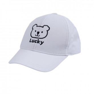 Детска лятна шапка "Lucky" в бяло