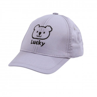 Детска лятна шапка "Lucky" в сиво