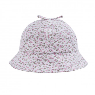 Детска лятна шапка "Pink flowers"