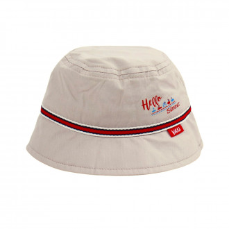 Бебешка лятна шапка ''Hello summer'' в бежово